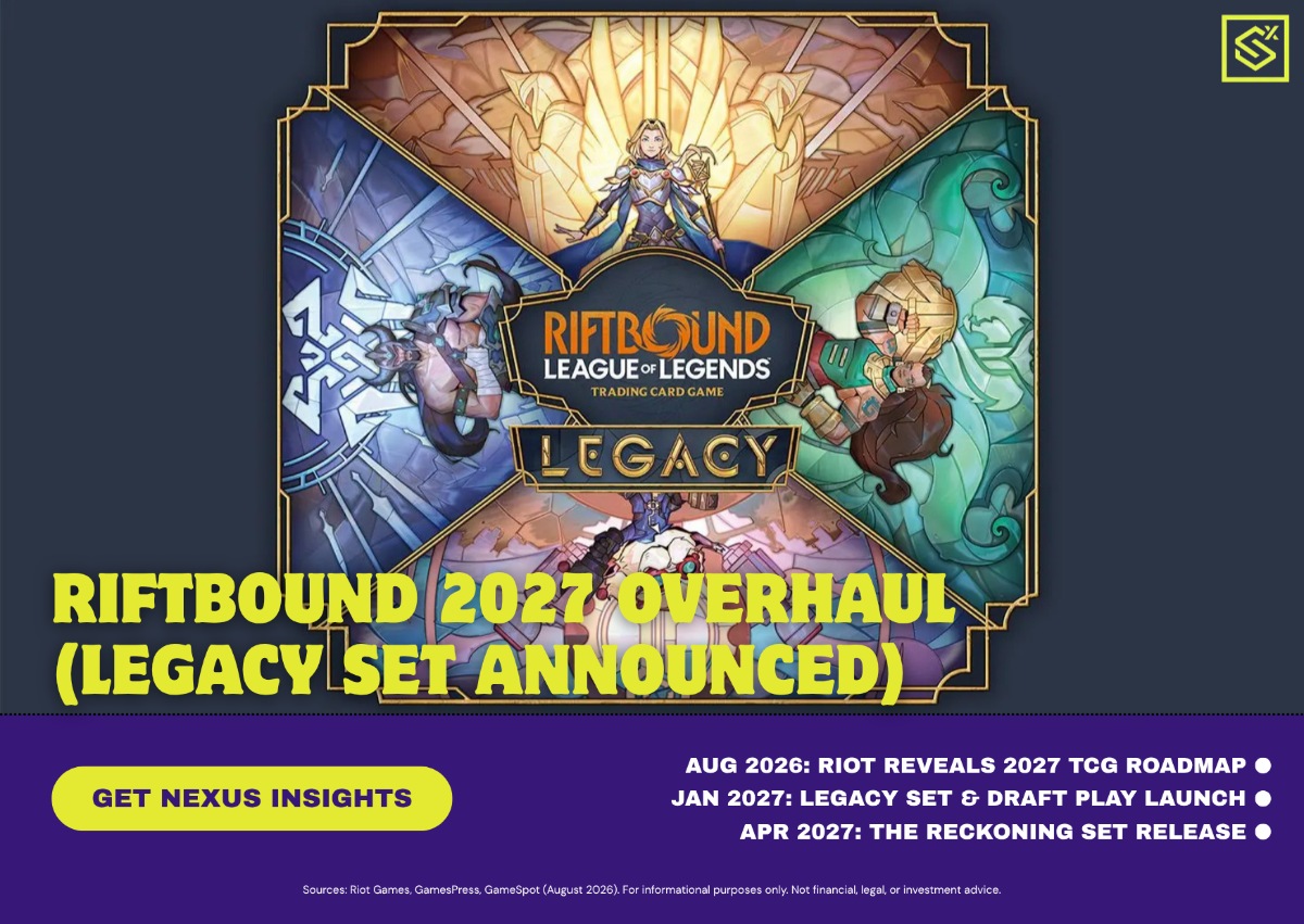 Digital card game dashboard displaying stylized fantasy trading cards and strategic gameplay layout.
