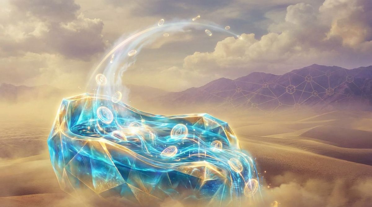 Abstract visualization of digital token liquidity metrics and price performance charts on Solana.